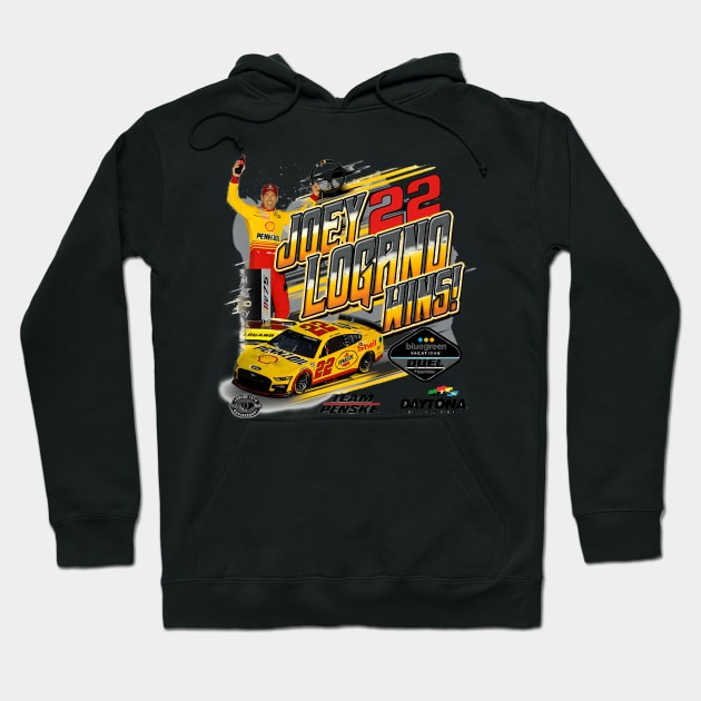 Joey Logano Race Winner Hoodie by KimonoKaleidoscope